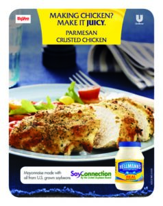 Hellmann's ad - Mayonnaise made with oil from U.S. grown soybeans. In cooperation with SoyConnection by the United Soybean Board